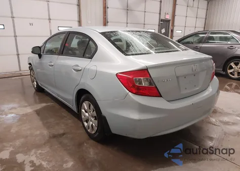 2012 Honda Civic Lx from USA, damaged, VIN 19XFB2F50CE060519